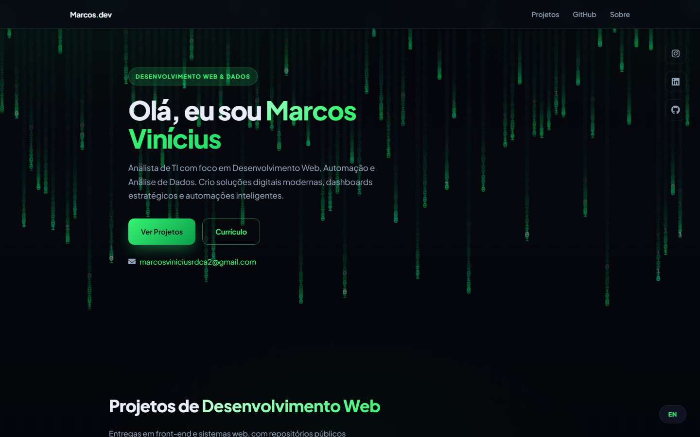 Portfólio Marcos Vinícius